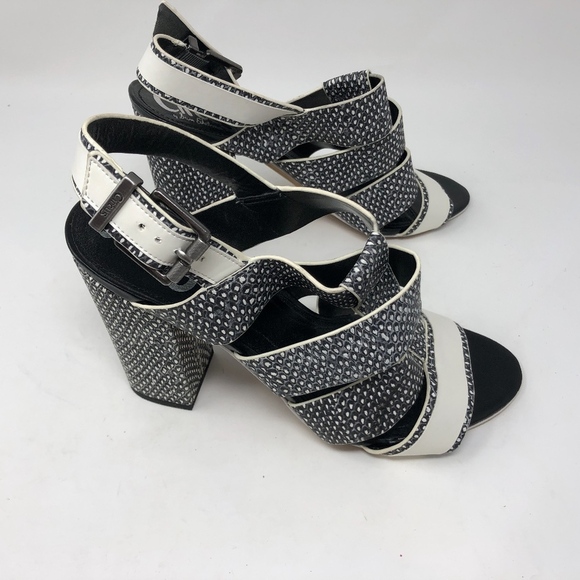 Sam Edelman Circus Natalie Black White Block Heels - Picture 4 of 8